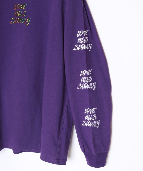 「Ed Hardy」 長袖Tシャツ L パープル メンズ_画像7