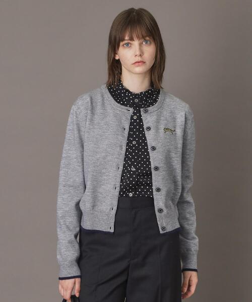 「DRESSTERIOR」 ニットカーディガン 36 ベージュ レディース_画像7
