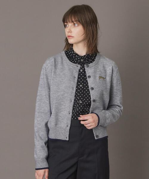「DRESSTERIOR」 ニットカーディガン 36 ベージュ レディース_画像8