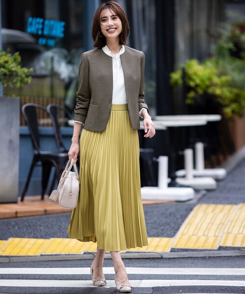 「ANY SIS」 ノーカラージャケット MEDIUM ネイビー レディース_画像6