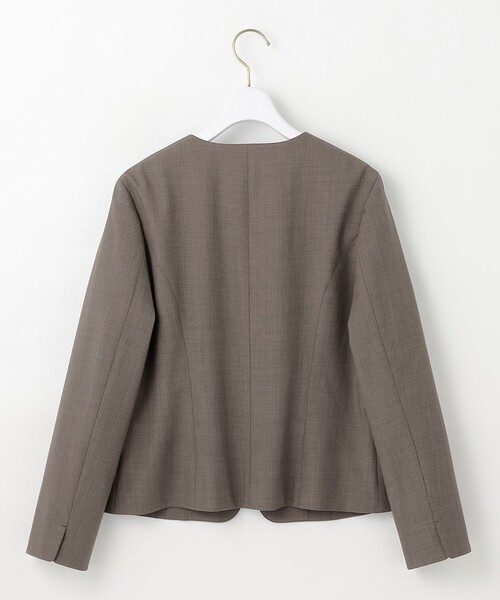「ANY SIS」 ノーカラージャケット MEDIUM ネイビー レディース_画像9