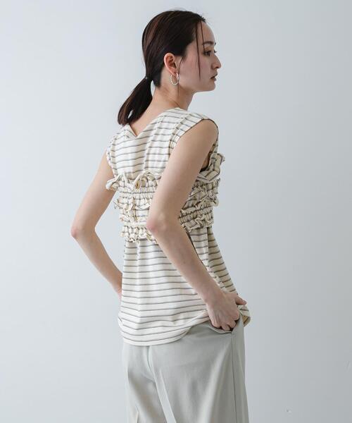 SENSE OF PLACE by URBAN RESEARCH tシャツ ボーダーカットビスチェ