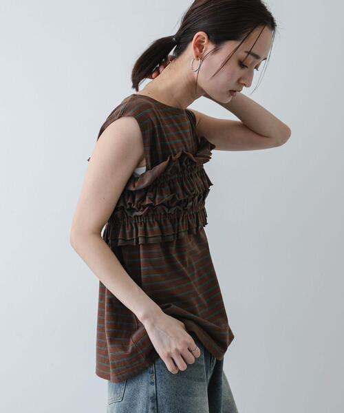 SENSE OF PLACE by URBAN RESEARCH tシャツ ボーダーカットビスチェ