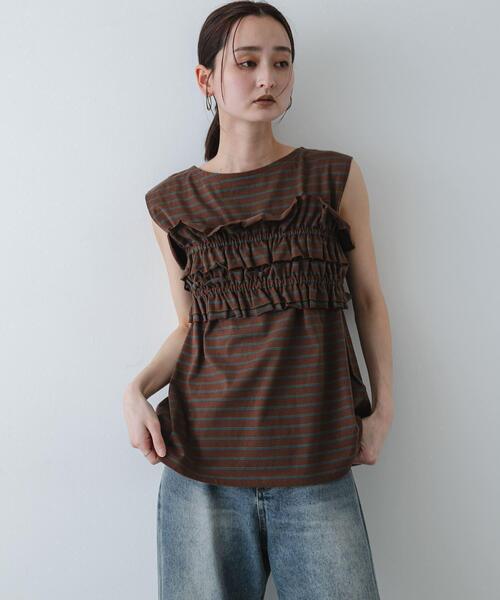 SENSE OF PLACE by URBAN RESEARCH tシャツ ボーダーカットビスチェ