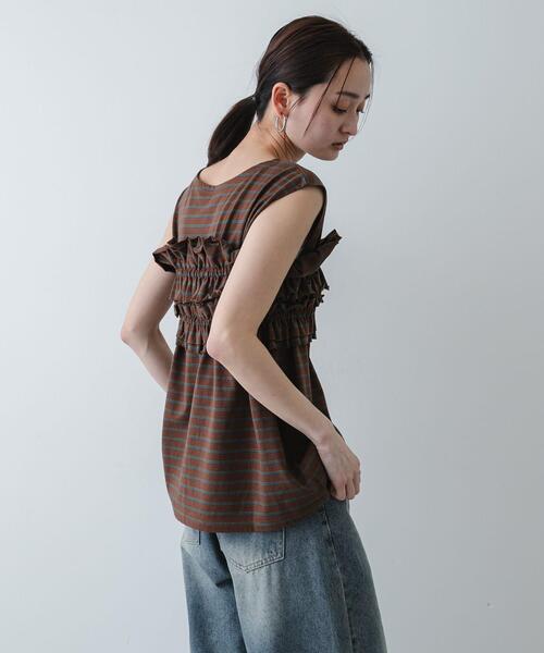 SENSE OF PLACE by URBAN RESEARCH tシャツ ボーダーカットビスチェ
