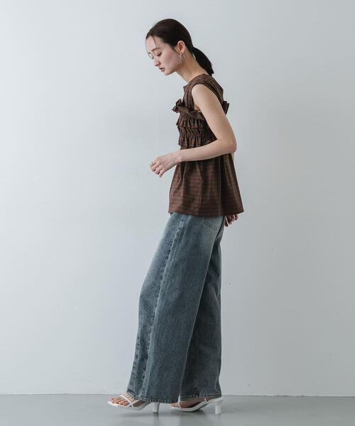 SENSE OF PLACE by URBAN RESEARCH tシャツ ボーダーカットビスチェ