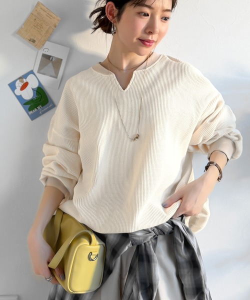 「classicalelf」 スウェットカットソー MEDIUM チャコール レディース_画像6