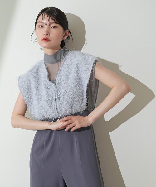 「Kana」 オールインワン M ブルーグレー レディース_画像9