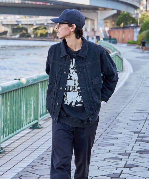 「FFEIN」 デニムジャケット LARGE ブルー メンズ_画像7