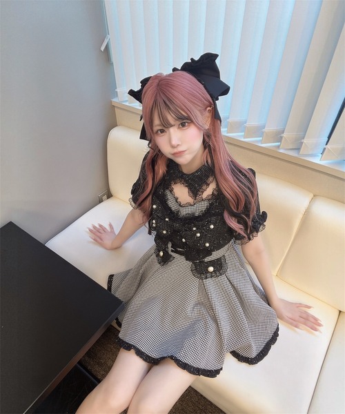 Ank Rouge（アンクルージュ） ワンピース 半袖 ドッキングセットアップ