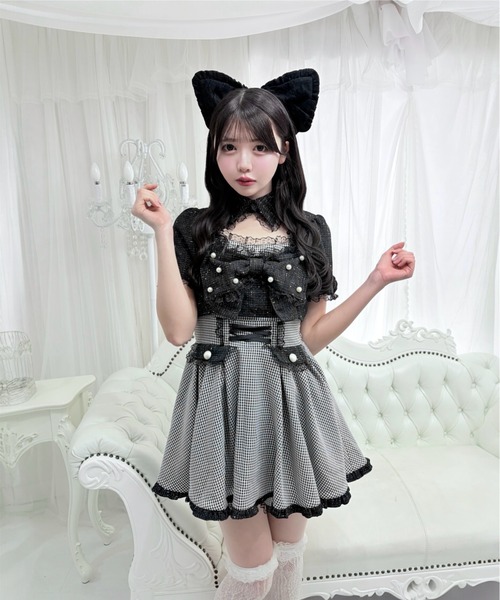 Ank Rouge（アンクルージュ） ワンピース 半袖 ドッキングセットアップ 