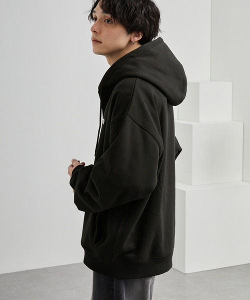 「MONO-MART」 ジップアップパーカー M ナチュラル レディース_画像6