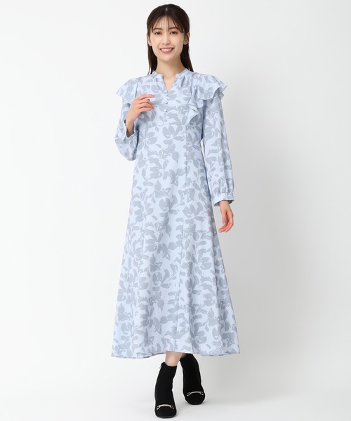 「MISCH MASCH」 長袖ワンピース S ワイン レディース_画像3