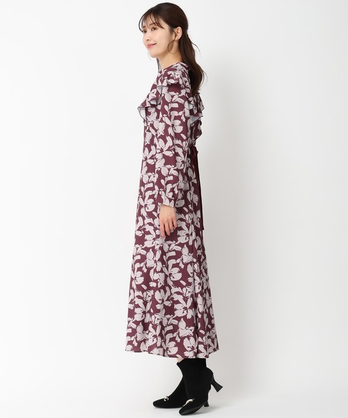 「MISCH MASCH」 長袖ワンピース S ワイン レディース_画像7