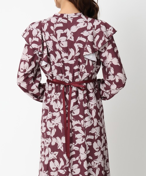 「MISCH MASCH」 長袖ワンピース S ワイン レディース_画像9
