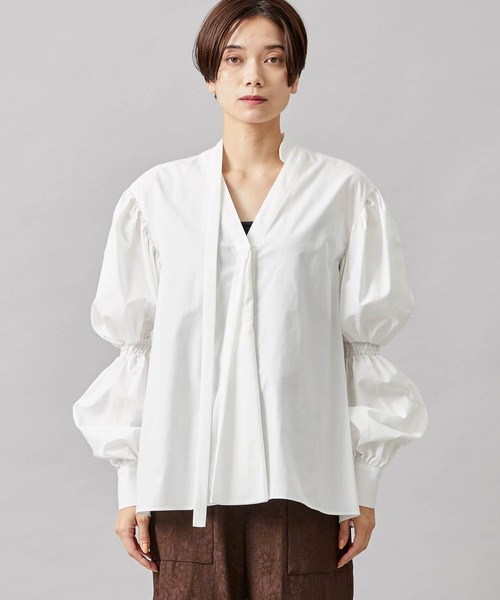 「muller of yoshiokubo」 長袖ブラウス 36 ホワイト レディース_画像6