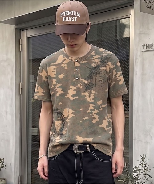 SPINNS（スピンズ） ヘンリーネック tシャツ ヘンリーネックサーマル