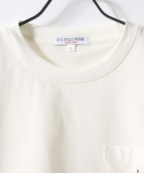 「U.S. POLO ASSN.」 半袖Tシャツ M ホワイト メンズ_画像6