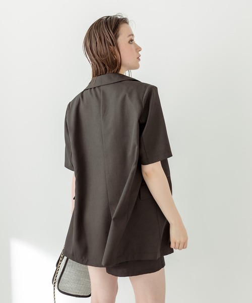 「OLIVE des OLIVE」 テーラードジャケット FREE ライトグレー レディース_画像6