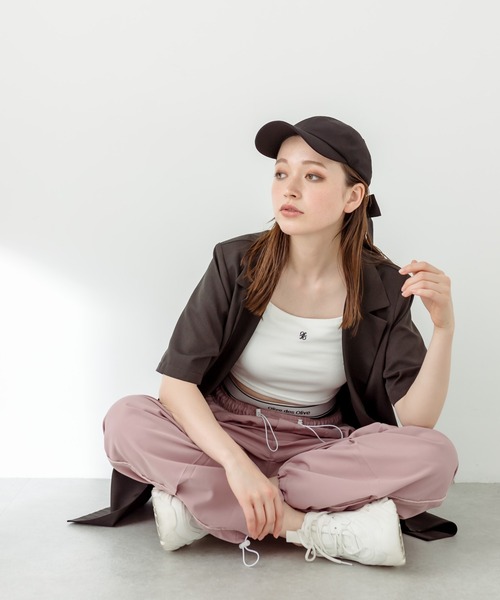 「OLIVE des OLIVE」 テーラードジャケット FREE ライトグレー レディース_画像9