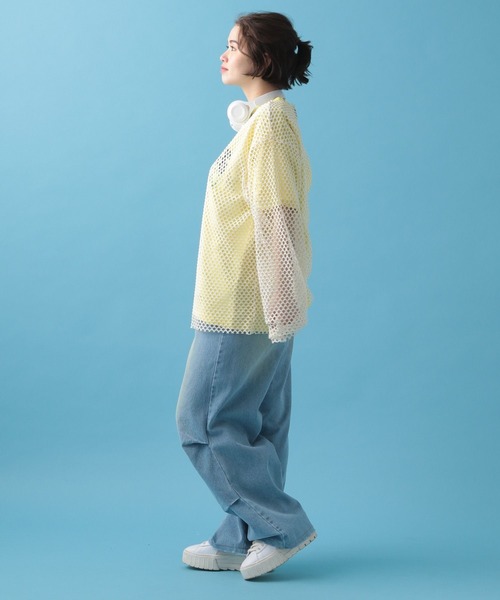 「PBLIM」 長袖カットソー FREE オフホワイト レディース_画像6