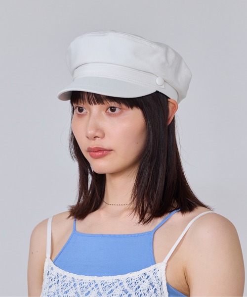 「OVERRIDE」 キャスケット L 59cm ホワイト レディース_画像4