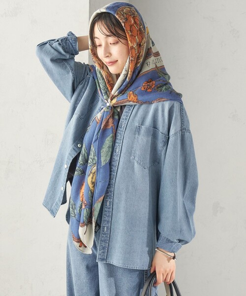 完売！新品◎別注manipuri×éclat ストール カレイド120 スカーフ