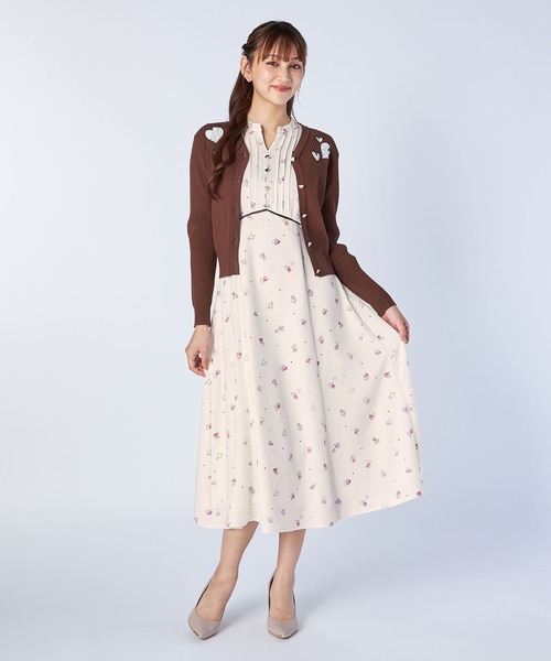「LAISSE PASSE」 7分袖ワンピース 36 ピンク レディース_画像6