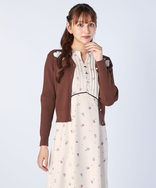 「LAISSE PASSE」 7分袖ワンピース 36 ピンク レディース_画像9