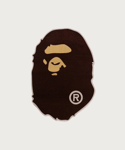A BATHING APE（アベイシングエイプ） ラグ ラグマット APE HEAD RUG L