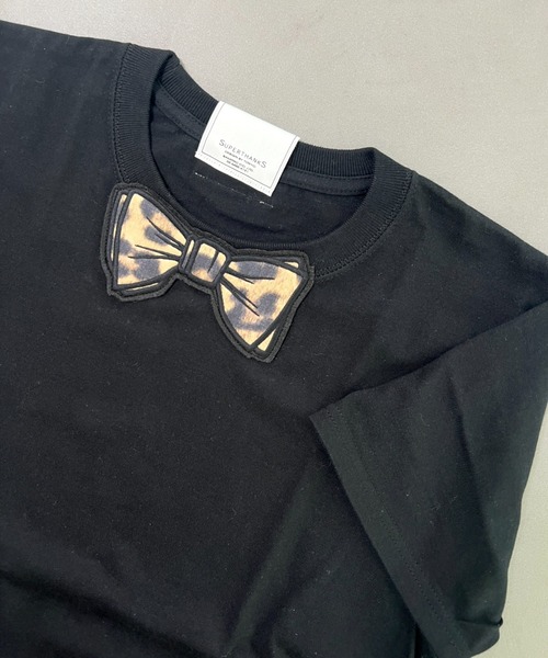 SUPERTHANKS（スーパーサンクス） tシャツ 蝶ネクタイワッペン