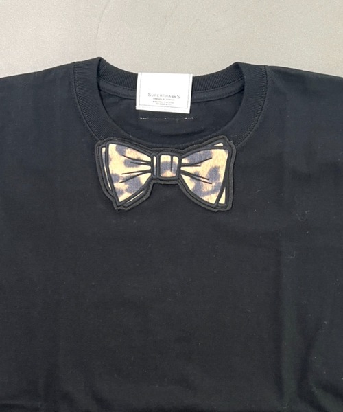 SUPERTHANKS（スーパーサンクス） tシャツ 蝶ネクタイワッペン