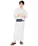 浴衣 メンズ 楊柳浴衣 6点セット ( 浴衣 ...の詳細画像3