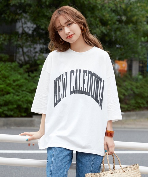 Tシャツ Tシャツ ビックシルエットカレッジロゴtシャツ Zozotown Paypayモール店 通販 Paypayモール