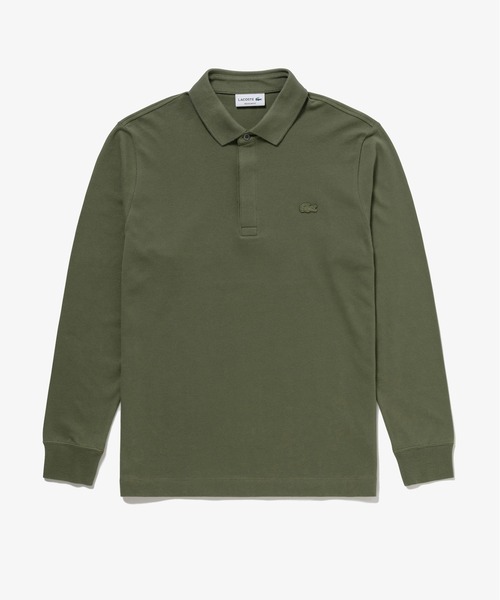 k*i様 LACOSTE メンズポロシャツ US M／オリーブグリーン／レギュラ セール】 レギュラーフィット ラコステムーブメントポロシャツ