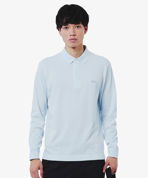 【美品】ラコステ　現行品　長袖ポロシャツ　比翼フロントロングスリーブポロシャツ LACOSTE ポロシャツ 比翼フロントロングスリーブポロシャツ