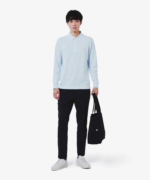 LACOSTE ポロシャツ 比翼フロントロングスリーブポロシャツ