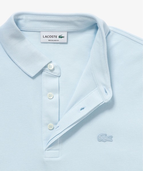 LACOSTE ポロシャツ 比翼フロントロングスリーブポロシャツ