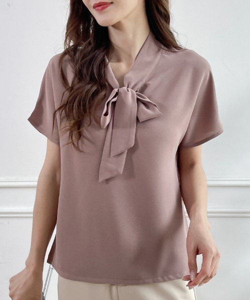ブラウス シャツ TIE VN BLOUSE/タイブイネックブラウス レディース Amazon | [Tiernyueth] ブラウス 長袖 レディース シャツ V
