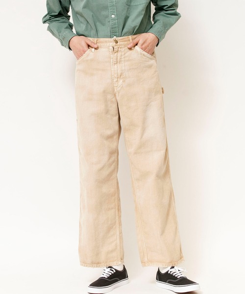 希少 vintage john bull デニムトレンチコート ベルト フェード Johnbull（ジョンブル） パンツ サルファーフェードペインターパンツ