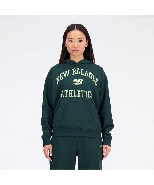 パーカー Athletics Varsity オーバーサイズスウェットフーディー レディース New Balance パーカー Athletics Varsity オーバーサイズ