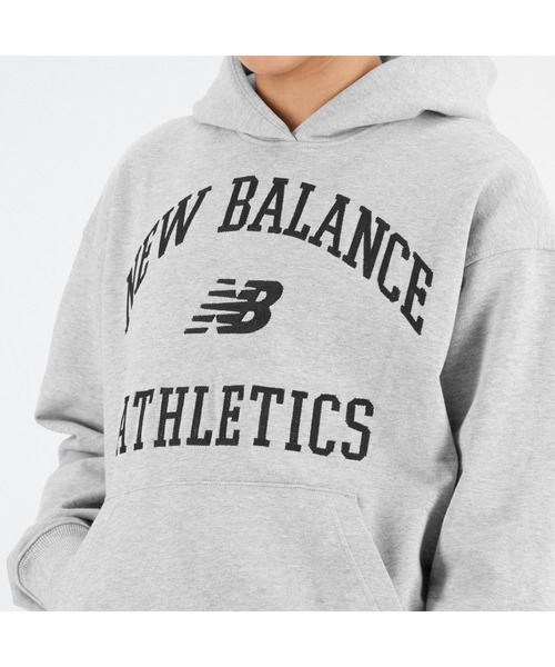 New Balance パーカー Athletics Varsity オーバーサイズ