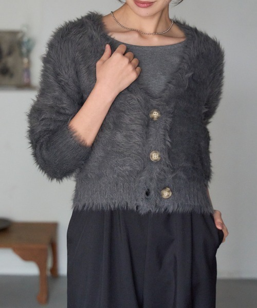 Malbon ジップアップニットカーディガン レディース 春秋向け 上質素材✨ ダブルジップポロニットカーディガン（ニット/セーター）｜LIAN