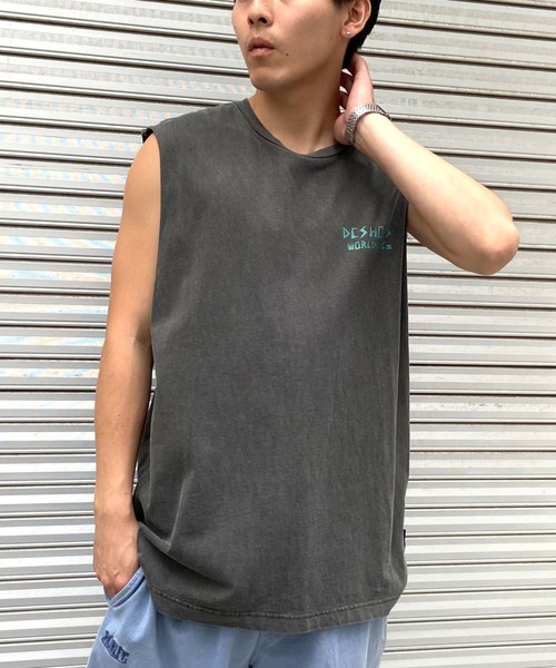 タンクトップ DC/ディーシー タンクトップ スカル バックプリント ピグメント DSL242017 メンズ レディース | DC SHOES | 02