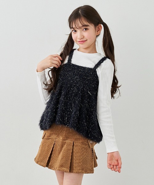 tシャツ Tシャツ ニットビスチェテレコTシャツ キッズ : 79403626 