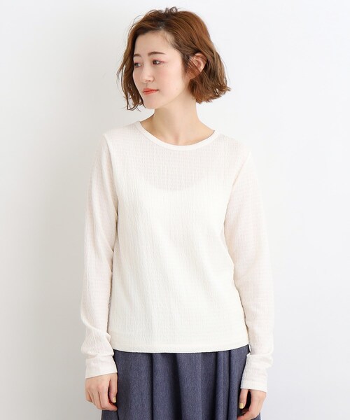 grove tシャツ トレンドインナーしぼしぼクルーネックプル