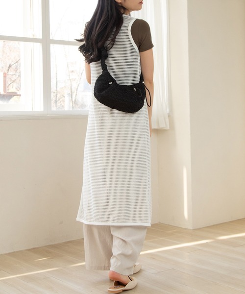プリーツシャーリング ２wayバッグ 3color305124 me+em select ショルダーバッグ バッグ 「 3color ／ 2WAY