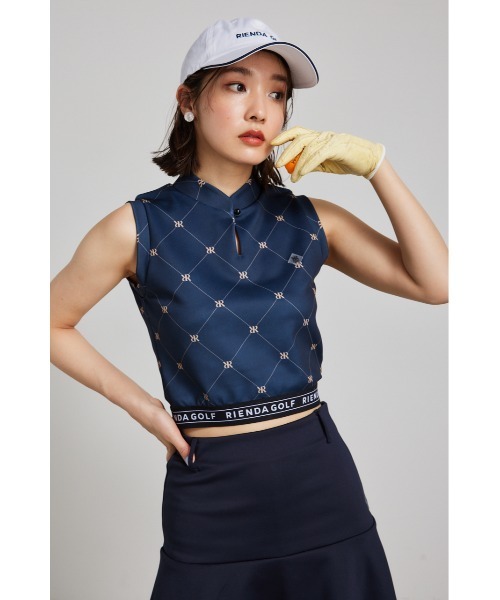 RIENDA GOLF（リエンダ ゴルフ） tシャツ 「RIENDA GOLF」モックネック