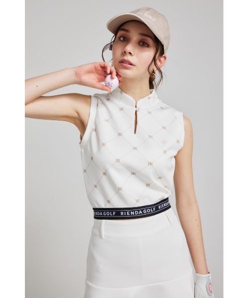 RIENDA GOLF（リエンダ ゴルフ） tシャツ 「RIENDA GOLF」モックネック