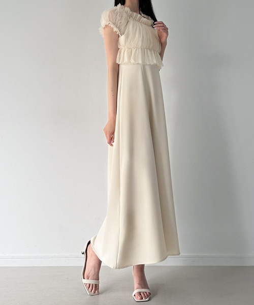 CHICWISH(シックウィッシュ)｜ビスチェフレアキャミワンピース CHICWISH(シックウィッシュ)｜ビスチェフレアキャミワンピース